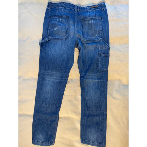 Anthropologie Pilcro Carpenter Jeans Utility Painter Denim Size 28 8 - Picture 3 of 13